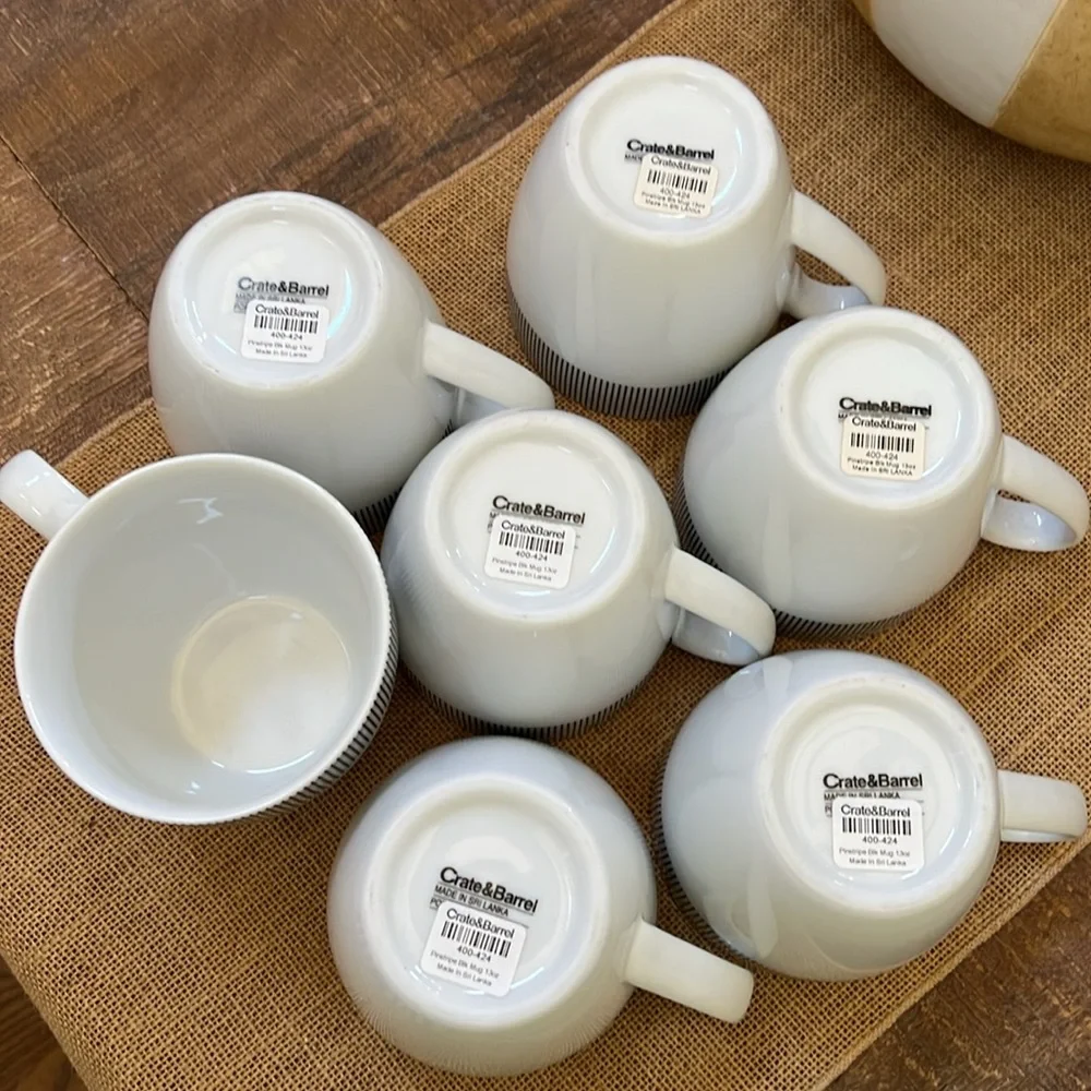 CRATE & BARREL Coffee Mugs